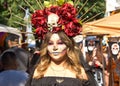 Unidentified participants at the  annual Dia de los Muertos in Oakland, CA Royalty Free Stock Photo